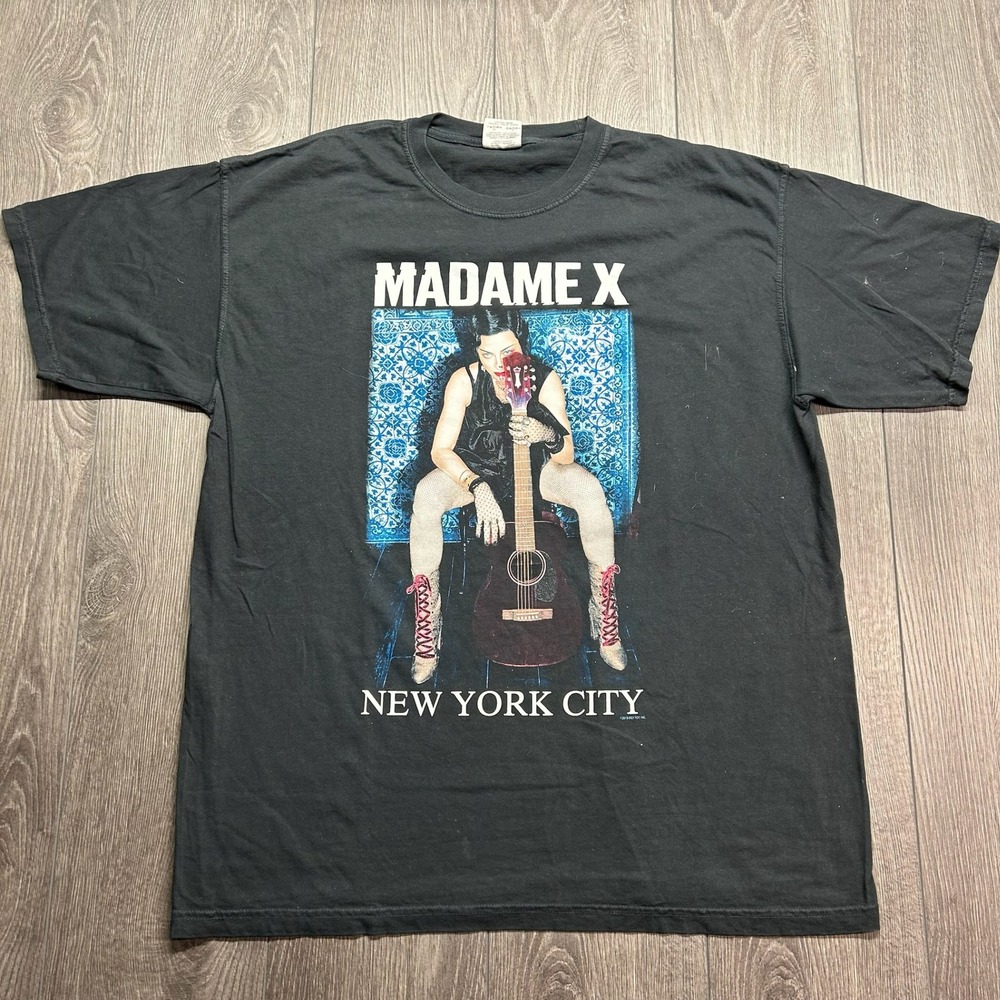 Madonna Madame X Tour T Shirt Mens XL Black Graphic NYC Comfort Colors 2019